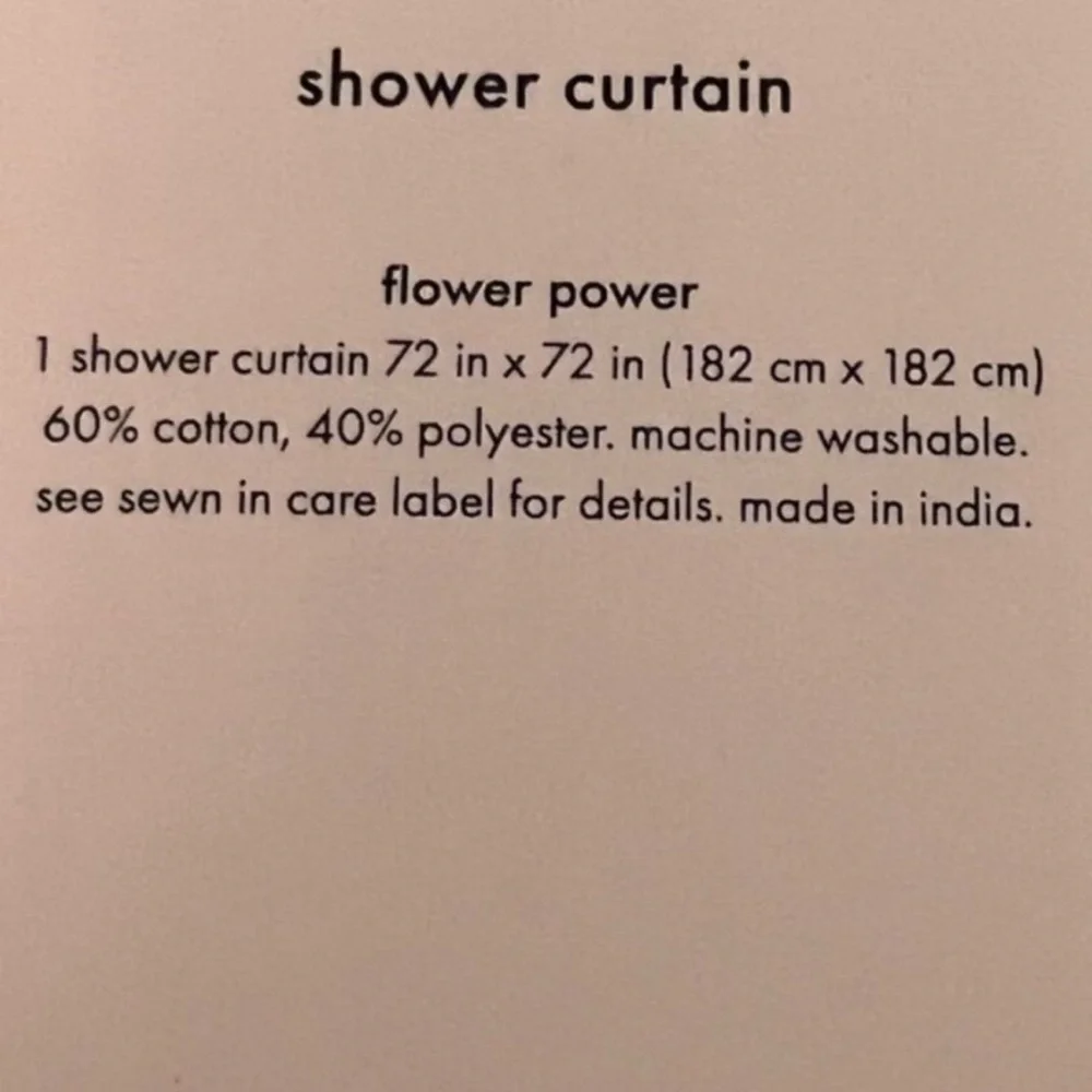 ⚡️Kate Spade Shower Curtain - Flower Power